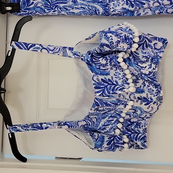 Lilly Pulitzer Blue and White Midi Dress - Picture 4 of 4